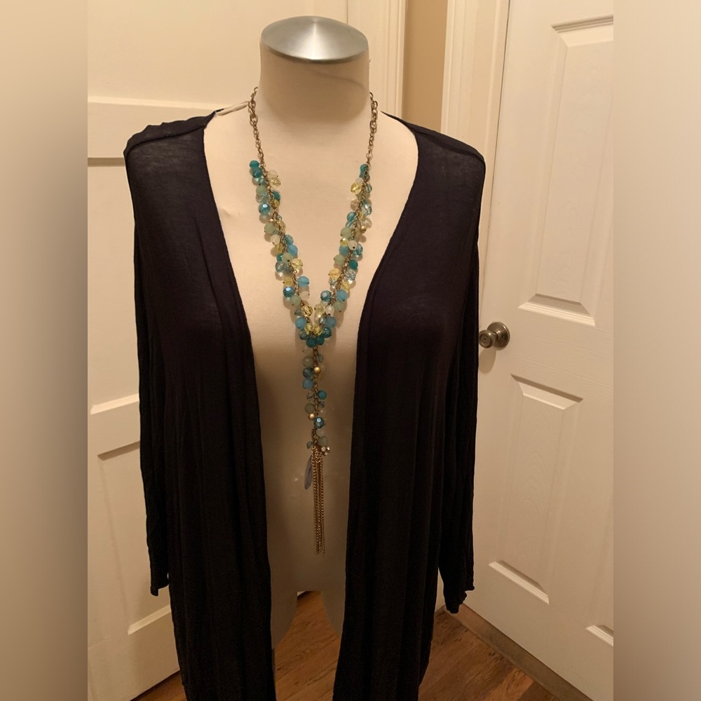 Catherine’s NWT Black rayon spandex long sleeve overpiece size 4X